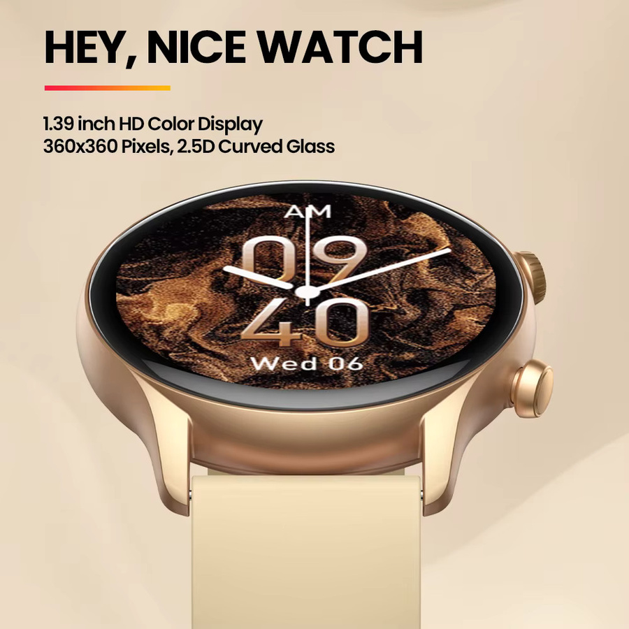 Zeblaze Smartwatch, Schwarz, Silikon, Unisex, 44 mm - Bild 3