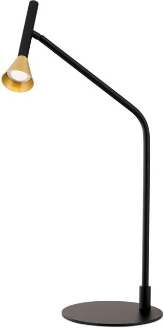 Orion Leuchten LED Tischleuchte Odeon in Schwarz und Messing mit 5W und 440LM (3000K Warmweiß) - Bild 1