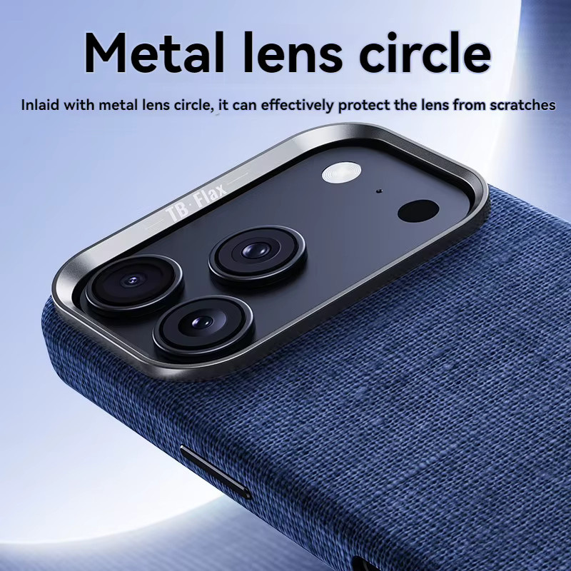 Magnetische Business-Lederhülle für iPhone 17 Pro Max, 16, 15, 14, 13 in Blau mit kabelloser Ladefunktion und Anti-Drop-Schutz - Bild 3