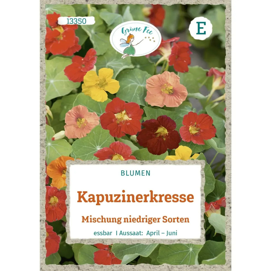 Grüne Fee Kapuzinerkresse Mischung Niedriger Sorten Saatgut für Garten und Blumenkästen - Bild 2