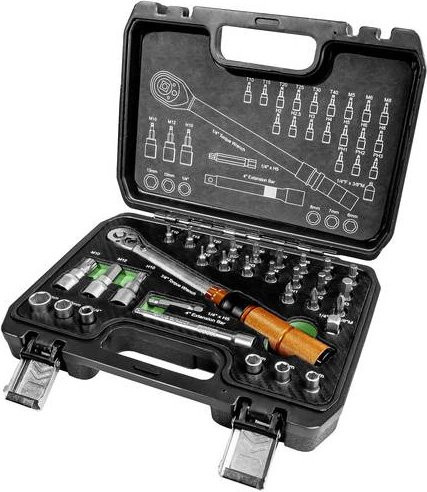 Mannesmann Drehmomentschlüssel-Set 1/4 Zoll mit 5 - 25 Nm in Multicolor - Bild 1