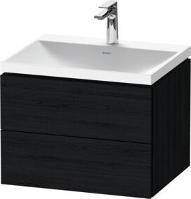 Duravit L-Cube Badmöbel-Set in Weiß mit 2 Schubladen, wandhängend, B: 60 cm, H: 48 cm, T: 48 cm - Bild 1