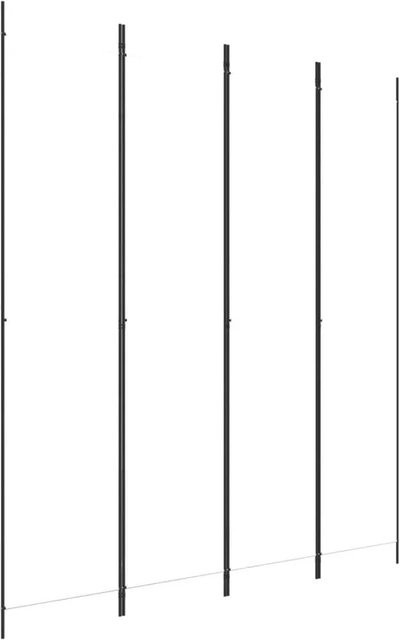 vidaXL Paravent aus Stoff in Weiß, 4-teilig, B: 200 cm, H: 220 cm - Bild 1