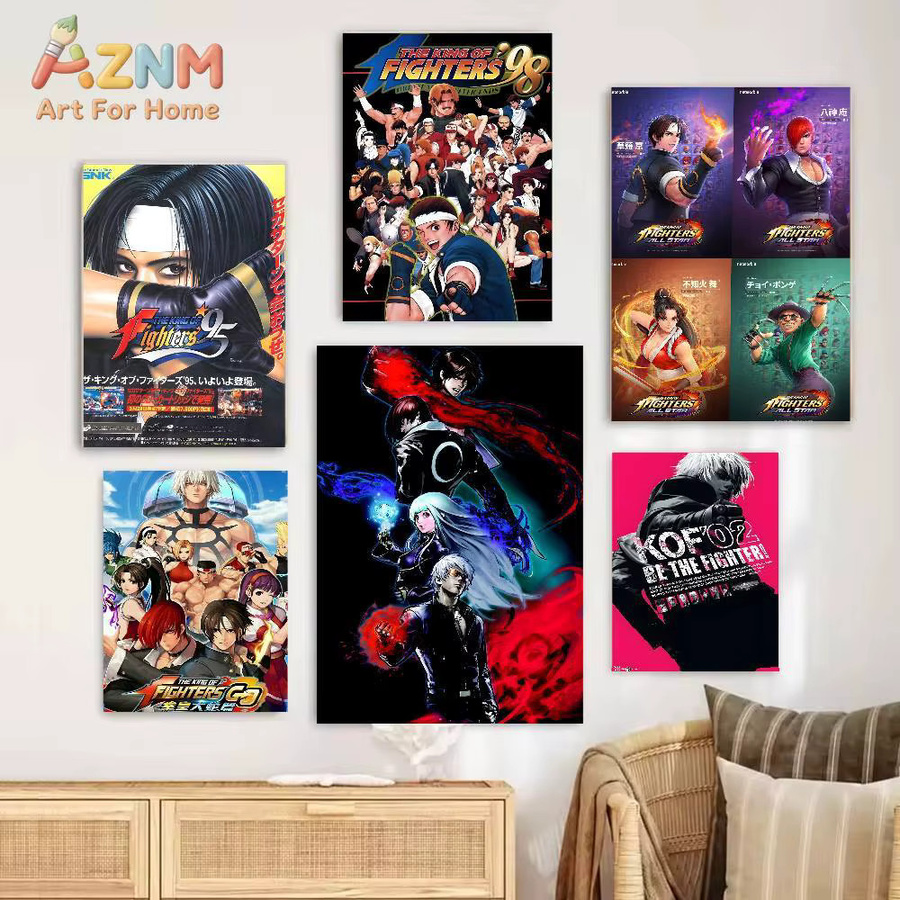 Kayou The King Of Fighters Poster, selbstklebender und wasserfester Wandaufkleber, mehrfarbig, rechteckig - Bild 5
