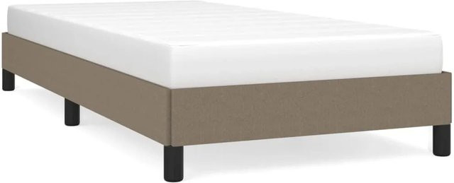 vidaXL Bettgestell aus Stoff in Taupe, B/T/H: 90 x 190 x 93 cm - Bild 1