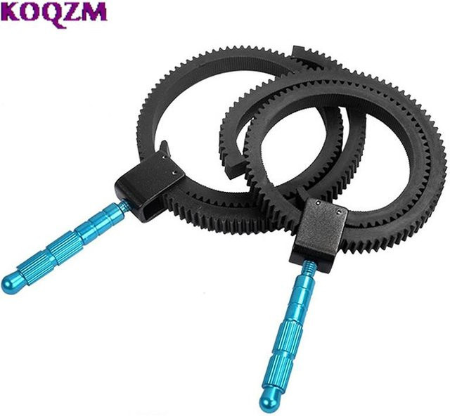 KOQZM Follow Focus Griff mit Skala und Zahnkranz für Kamera Objektive, Schwarz - Bild 1