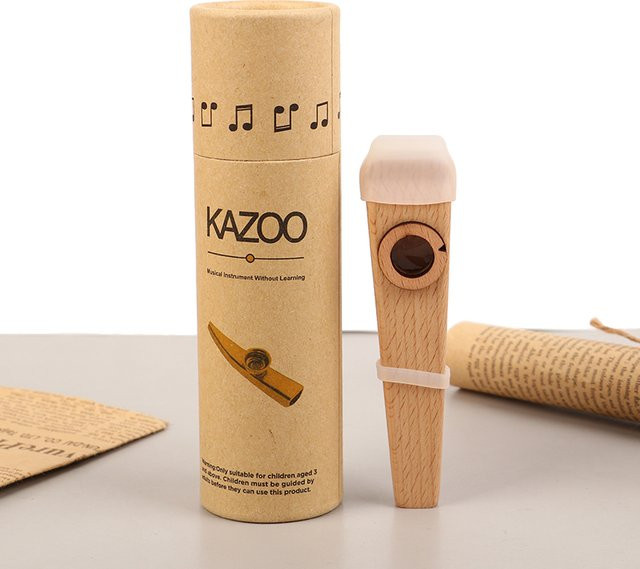 Sommer6 Kazoo, hölzerne Holzflöte, 1 Stück - Bild 1