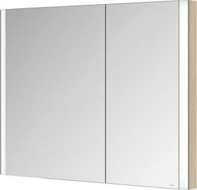 Keuco Spiegelschrank Somaris 2-türig mit LED-Beleuchtung, Sensor-Schalter und Waschmaschinenanschluss, B/H/T: 100 x 71 x 11,5 cm - Bild 1