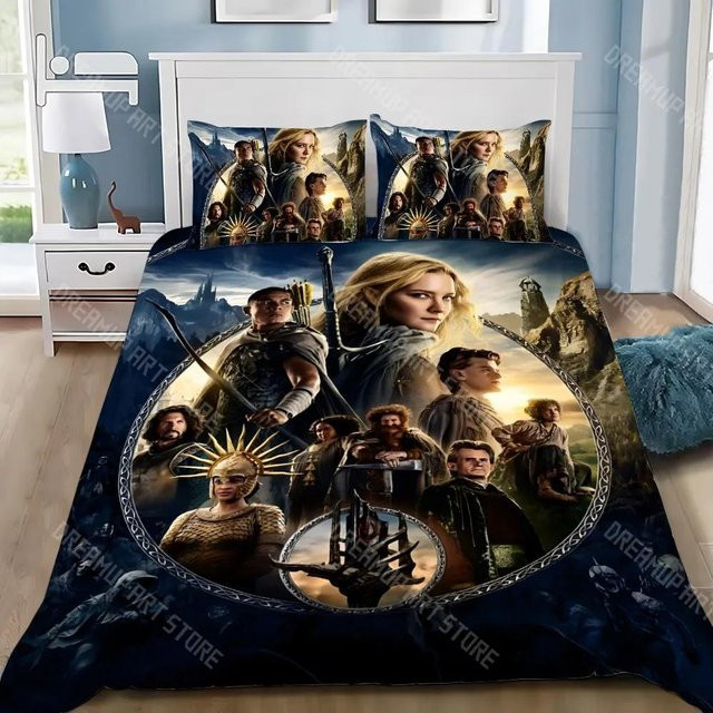Bettwäsche-Set Der Herr der Ringe von Tinika Chen mit Kissenbezug für Einzelbett oder Doppelbett, Größe B/H: 200 x 200 cm - Bild 1