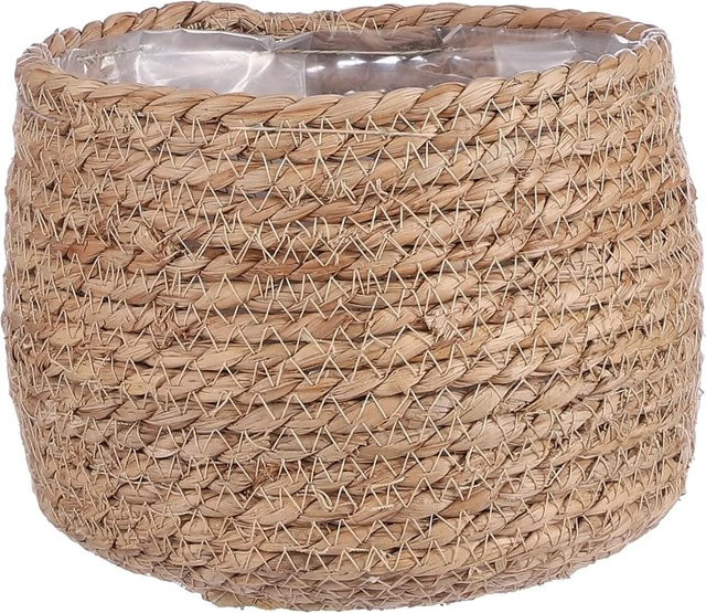 Mica Decorations Jorck Korb rund Braun Höhe: 15 cm, Durchmesser: 18 cm - Bild 1