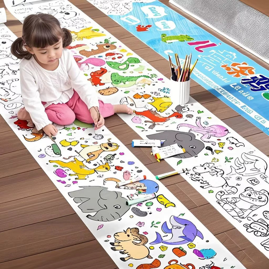 Ausfaltbares Kritzelpapier für Kinder ab 3 Jahren, Breite: 300 cm - Bild 3