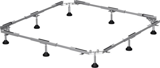 Bette Fuß-System für Steel Duschwannen, Farbe: Silber, B/T: 140 x 90 cm - Bild 1