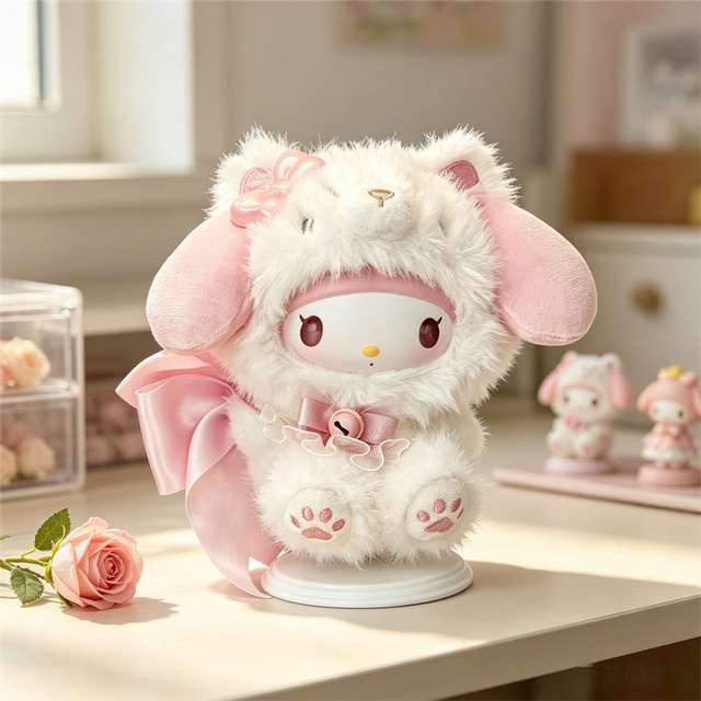 Sanrio Island Fox Serie, Kuromi Hello Kitty Emaille-Plüschfigur, Blind Box - Bild 1