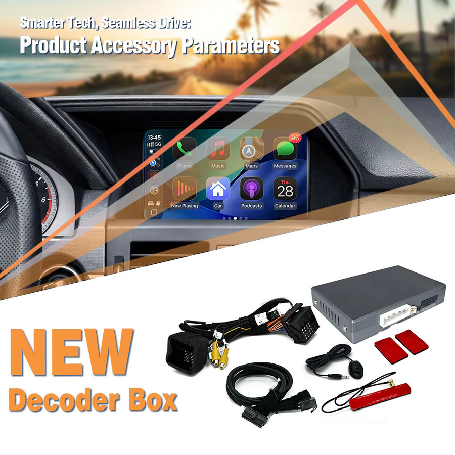 UTOTOP Kabelloser Apple CarPlay und Android Auto Decoder für Mercedes-Benz C-Klasse W204, E-Klasse W212 und GLK X204 mit NTG4.0 Original Bildschirm, Schwarz - Bild 6