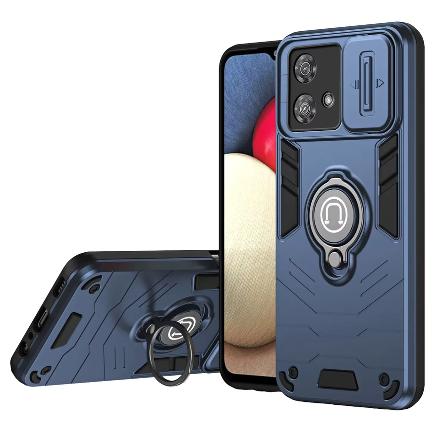 Schutzhülle mit Objektivschutz für Motorola Moto Edge 40 50 Neo G22 G04 G24 G34 G84 G14 G54 G53 G55 G35 G85 5G in Grau und Blau - Bild 7