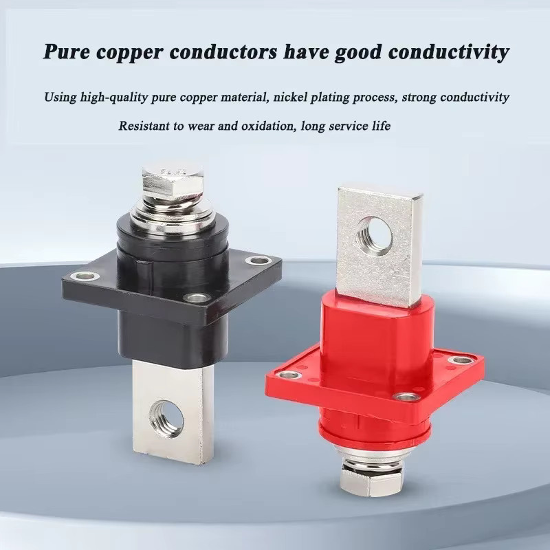 DIVEDEER Energiespeicher-Anschlussklemmen aus Messing für Lithium-Batterien, 300 A, rot und mehrfarbig - Bild 3