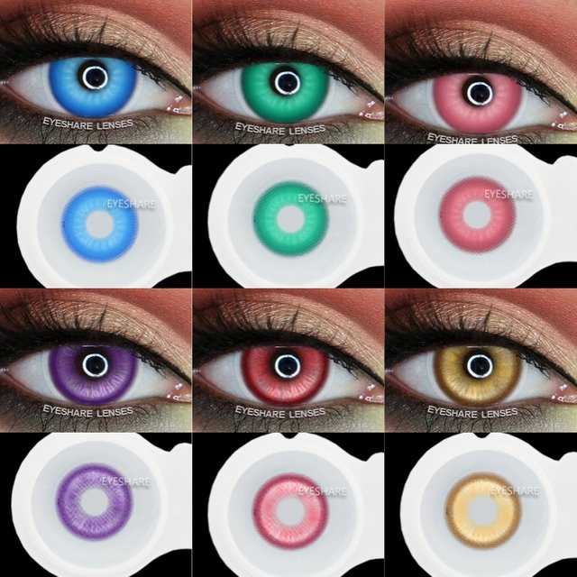 EYESHARE Anime farbige Kontaktlinsen, Blau - Bild 1