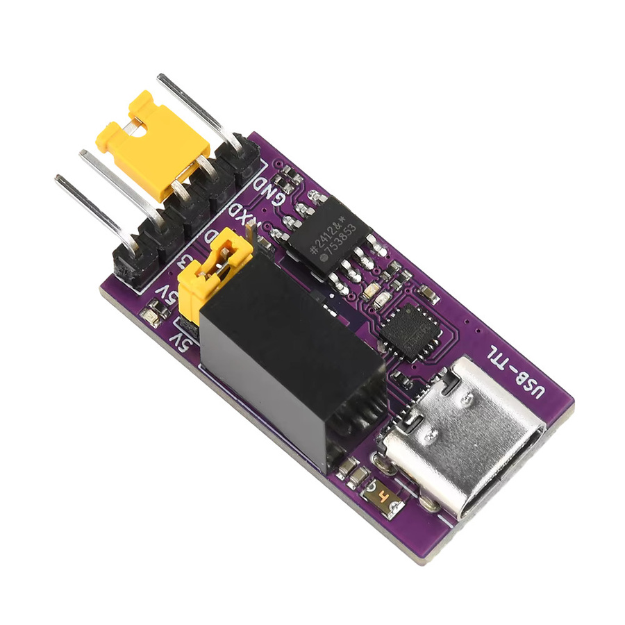 CH343 Isolierter USB-zu-TTL-Downloader mit Typ-C Anschluss, 3,3 V/5 V, UART-Download-Modul in Lila, 6 Mbit/s Hochgeschwindigkeitskommunikation - Bild 5