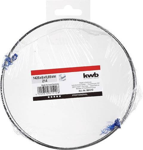 Kwb Bandsägeblatt für Metall, Farbe: Silber, Länge: 1425 mm, Breite: 6 mm, Stärke: 0,65 mm, Zähnezahl: 14 - Bild 1