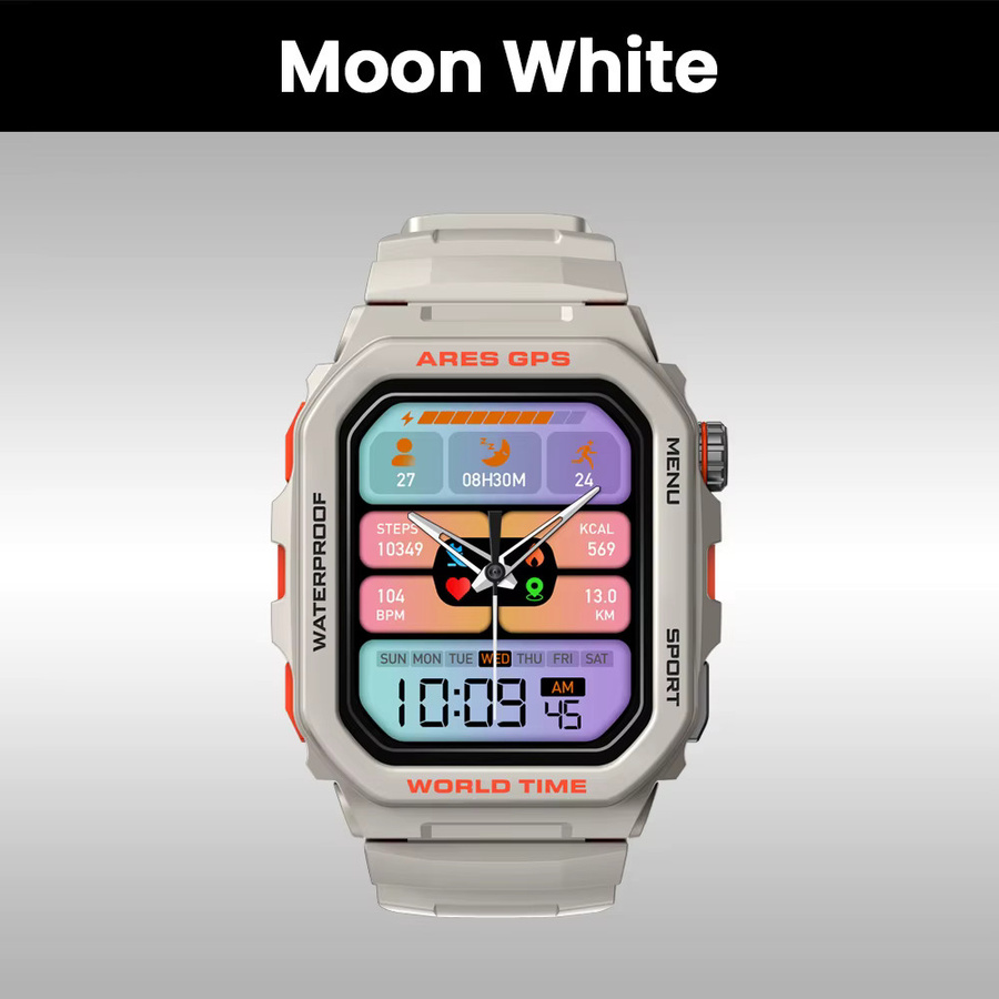 Zeblaze Smartwatch, GPS, Weiß, Silikon, 44 mm - Bild 6