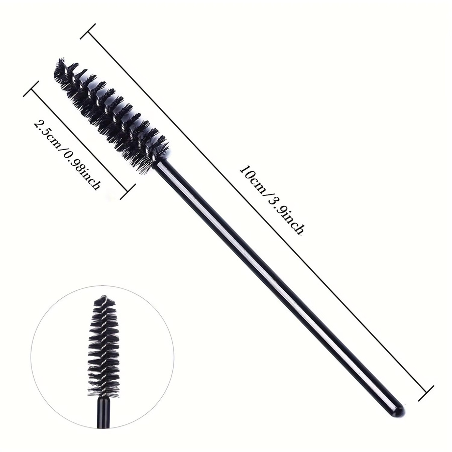 HUAZDS Wimpernbürsten, 100 Stück, Black, Unisex, latexfrei - Bild 4