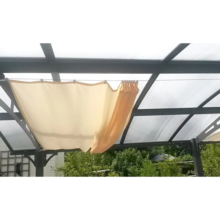 Floracord Vierecksonnensegel aus Polyester in Elfenbein, Breite: 140 cm, Tiefe: 330 cm - Bild 2