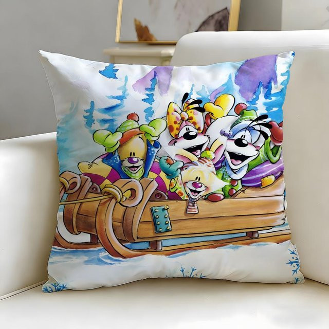 Diddl Kissenbezug von Delampa mit Cartoon-Motiv, quadratisch, Mehrfarbig, B/T/H: 18 x 18 x 0 cm - Bild 1
