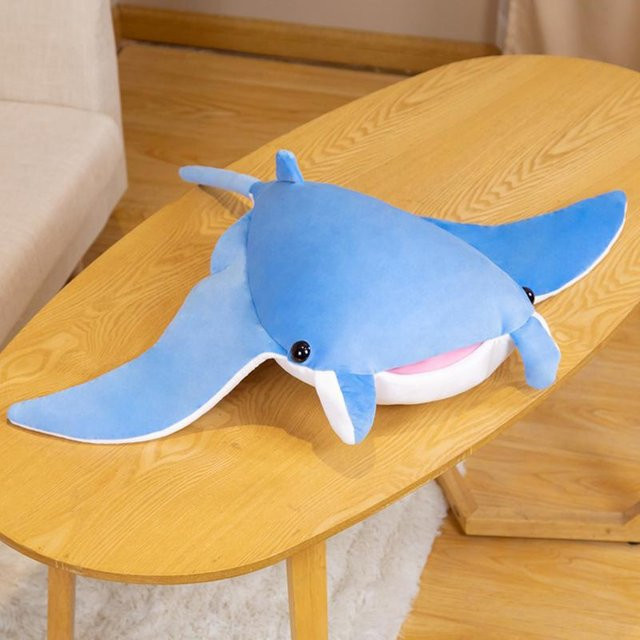 Yiran Health & Beauty Mantarochen Plüschtier, Meerestiere, Blau - Bild 1