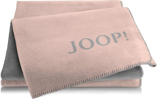 Wohndecke JOOP! lotus-graphit, Reversible Double Face, Farbe: Grau/Pink, B/T: 200 x 150 cm - Bild 1