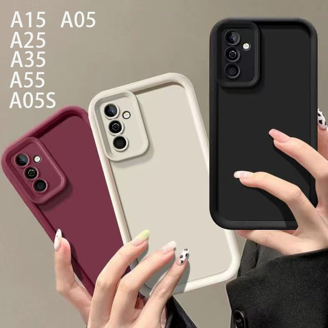 Stair Camera Protection stoßfeste matte Handyhülle für Samsung Galaxy A05S A05 A15 A25 A35 A55 in Weiß - Bild 1