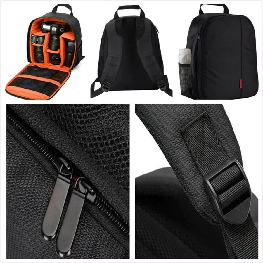 Erilles Multifunktionaler Outdoor Kamera Rucksack für DSLR und Sony in Grau, Wasserdichte Fototasche und Schultertasche - Bild 3