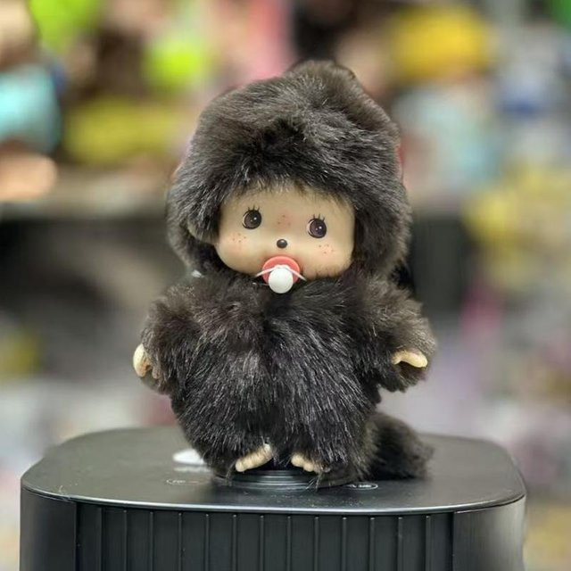 Monchhichi Puppe Schlüsselanhänger, gray, Unisex - Bild 1