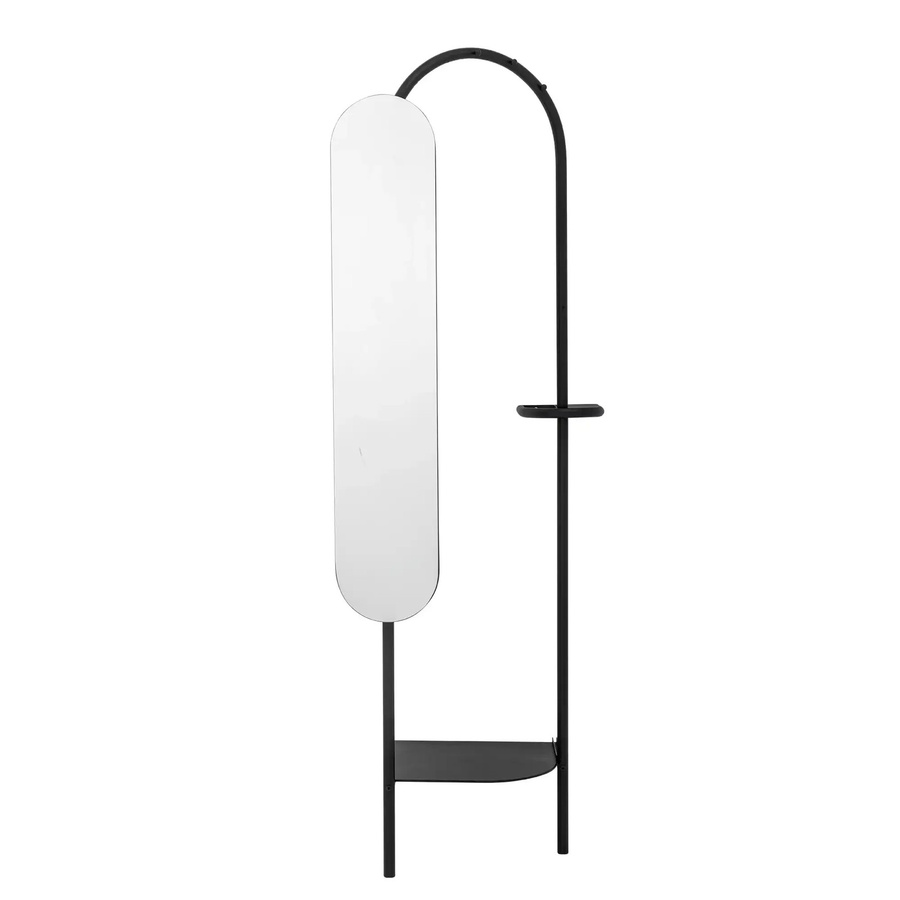 Bloomingville Kleiderständer Belen aus Metall in Schwarz Matt, H: 185 cm, B: 58 cm, T: 45 cm - Bild 1