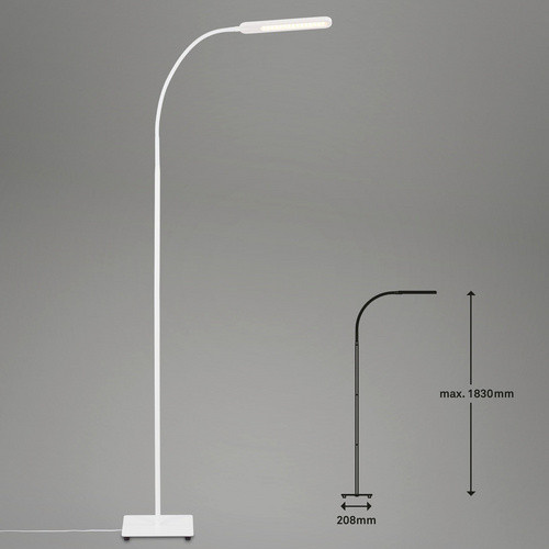 Briloner LED-Stehleuchte SERVO in Weiß, dimmbar, Höhe: 183 cm - Bild 3