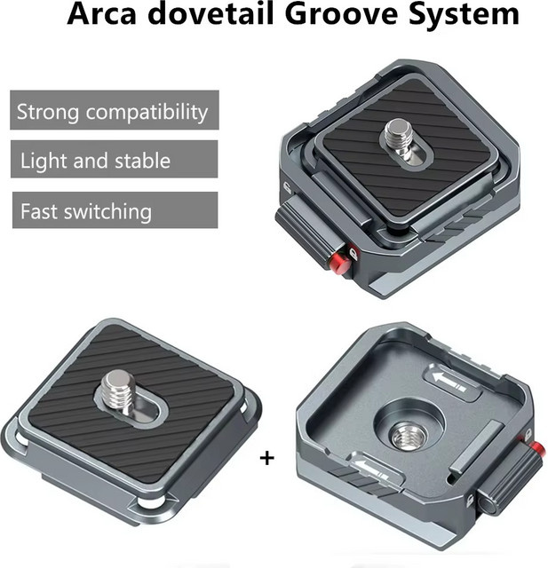 VRIG Arca Swiss Schnellwechselplatte für DJI Stabilisator PD in Schwarz - Bild 1