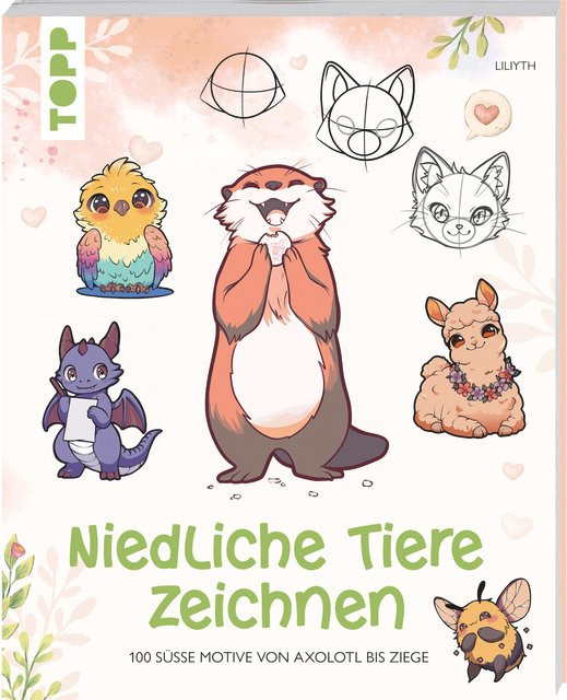 Niedliche Tiere zeichnen, TOPP, Sachbuch, deutsch - Bild 1