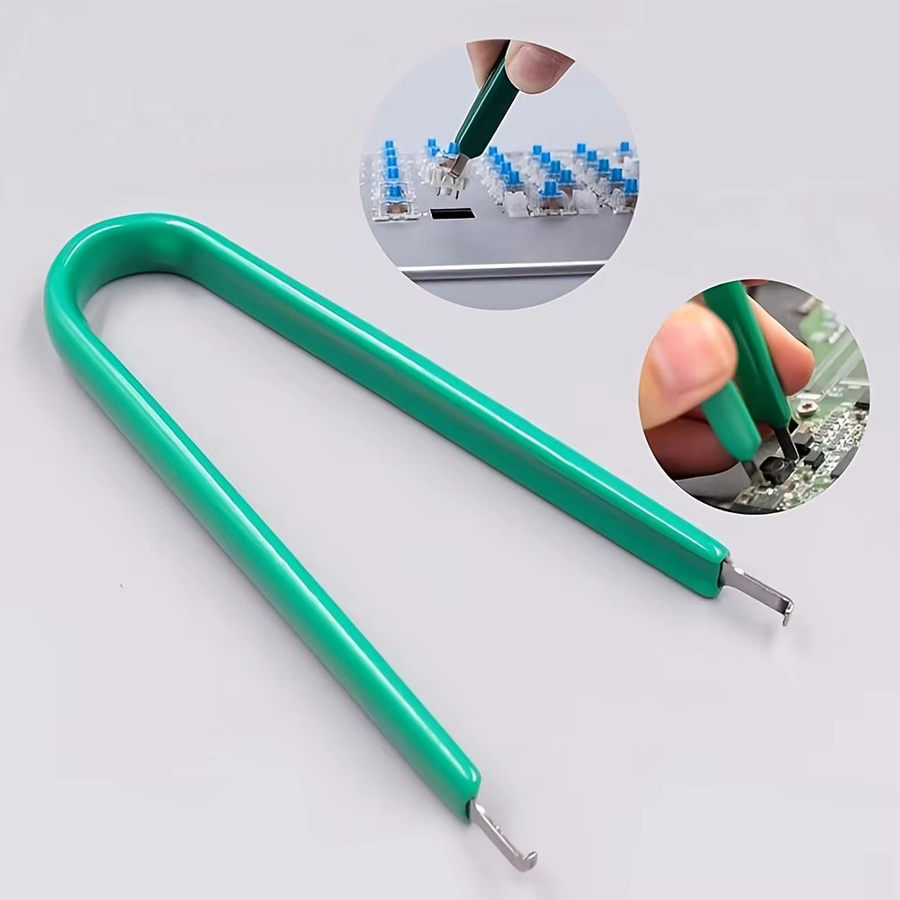 Tastenkappen-Abzieher und Schalter-Abzieher für mechanische Tastaturen zur Öffnung von Kailh, Outemu, Gateron und Cherry Schaltern in Grün - Bild 4