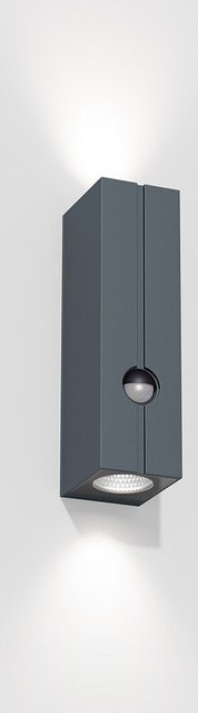 IP44 Cut Control LED-Wandleuchte mit Bewegungsmelder in Anthrazit mit warmweißem Licht (2700K) - Bild 1