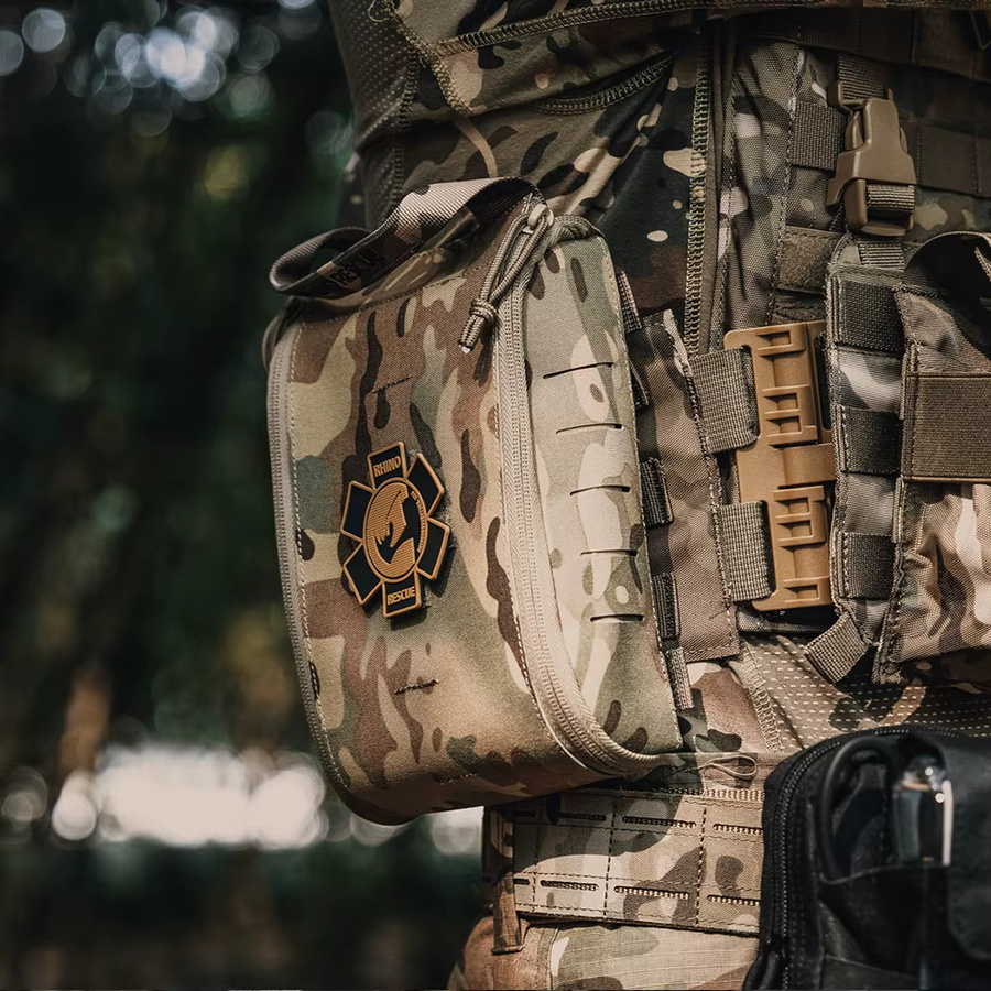 Rhino Rescue Taktisches IFAK-Erste-Hilfe-Set mit Molle-System zur Trauma-Pflege für Outdoor, Camping und Wandern - Bild 4