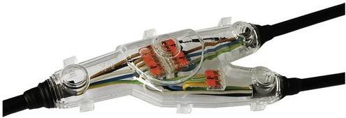 WAGO CellPack 425490 Y1/EG/V/W Gießharz-Abzweigmuffe transparent für Kabel-Durchmesser 9 - 22 mm - Bild 1