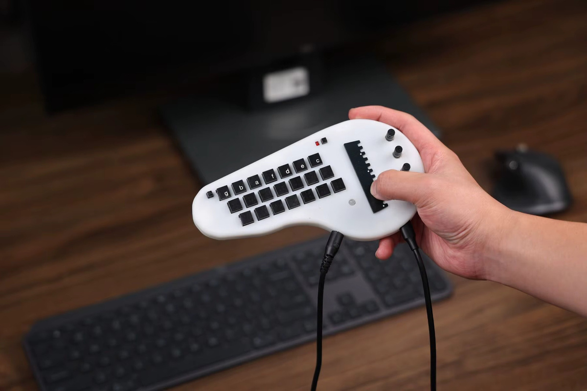 Seeed Studio Minichord Synthesizer in Weiß mit USB MIDI, Open Source und 21 Chord Selector Buttons - Bild 2