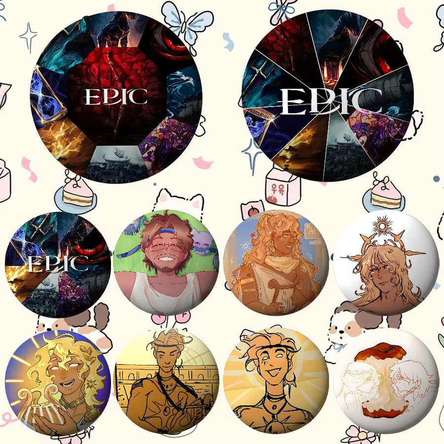 E-Epics Brosche, Weißblech, Unisex - Bild 3