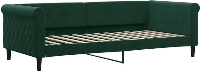 vidaXL Tagesbett in Dunkelgrün aus Samt, B/T: 90 x 200 cm - Bild 1