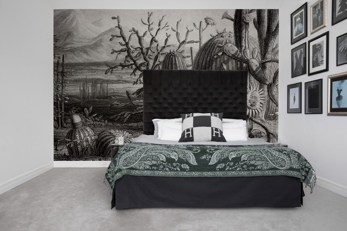Rebel Walls Mural Cactus Garden Wandtattoo in Grau mit floralem Design - Bild 4