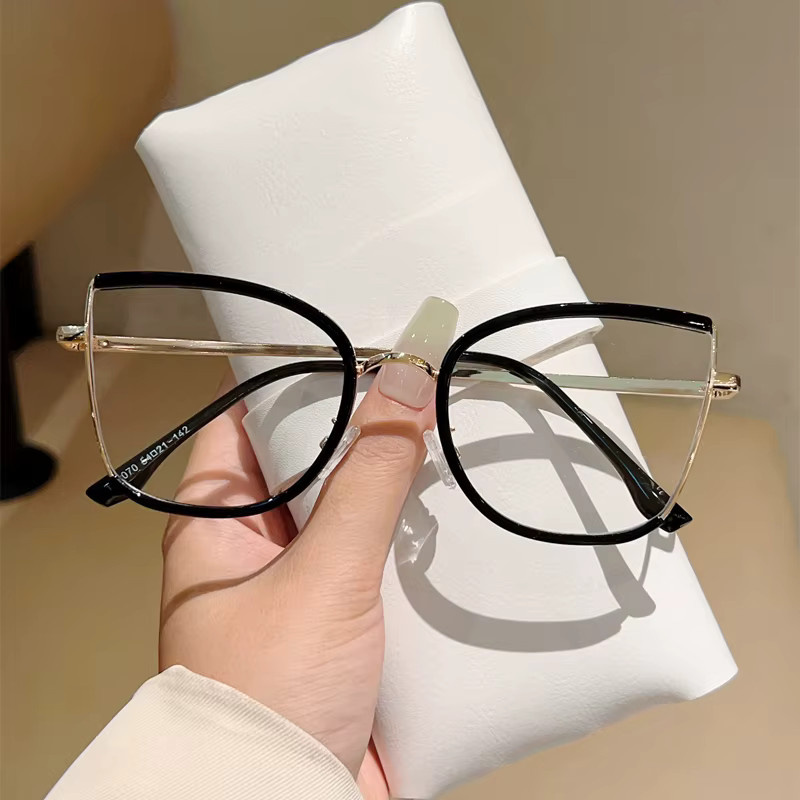Kammpt Korrektionsbrille, Semi-Metal-Design, blaues Licht blockierend, Damen - Bild 1