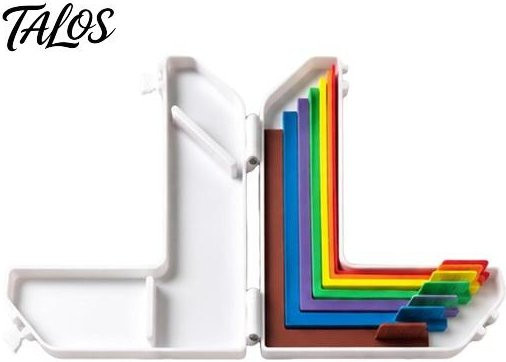 Talos Papierkunst Ausrichtungshilfe mit Farbetiketten und Größenmarkierungen in Weiß für Kartenherstellung und Scrapbooking inklusive 7 Abstandshalter und Aufbewahrungskoffer - Bild 1
