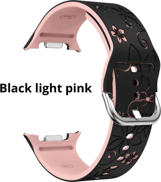 Uhrenarmband Silikon, Schwarz, Unisex - Bild 1