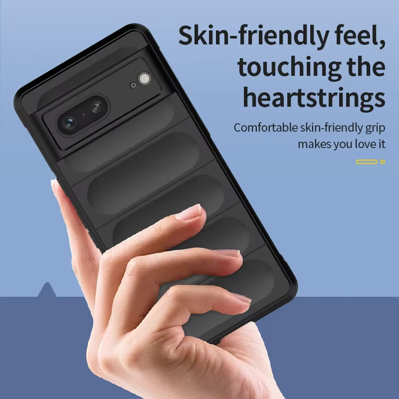 Schutzhülle aus weichem Silikon TPU für Google Pixel 8, 7 Pro, 7A und 6A in Schwarz - Bild 4