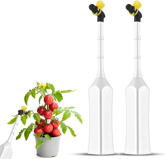 Neoglint Elektrischer Bienen-Gemüsebestäuber Set aus 2 Stück, Batteriebetriebene Handgehaltene Bestäubungswerkzeuge für Obst, Gemüse, Blumen und Gewächshäuser - Bild 1