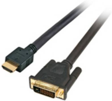 EFB-Elektronik HighSpeed Adapterkabel HDMI männlich auf DVI-D in Schwarz für Full HD - Bild 1